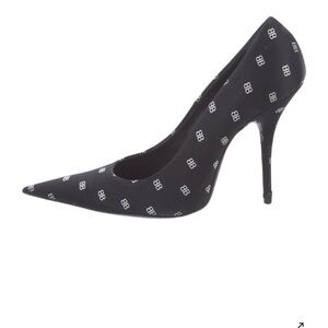 Balenciaga Black Logo Heels